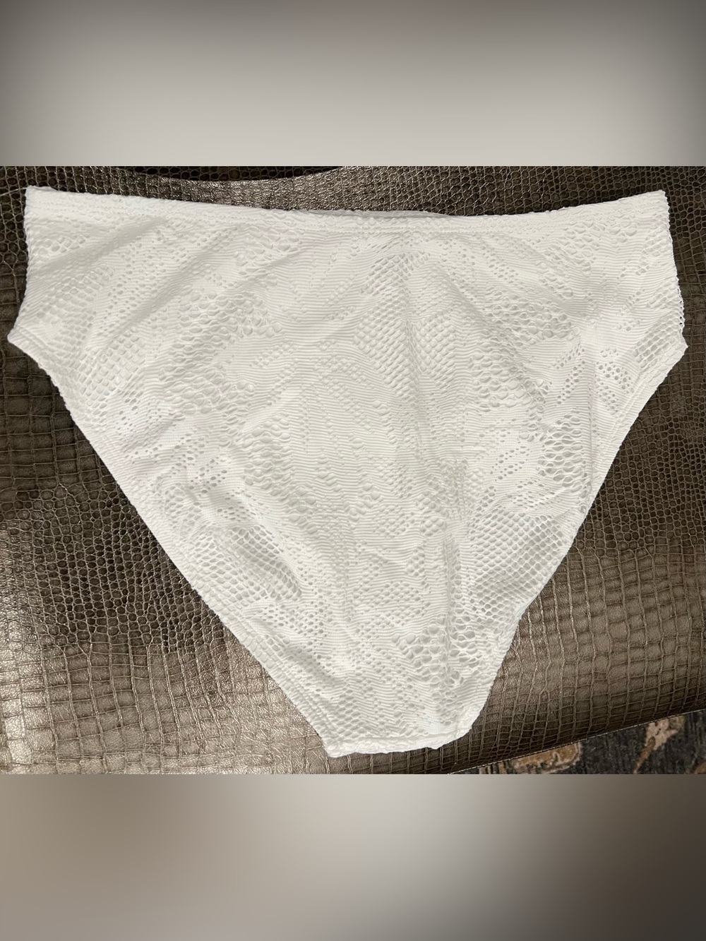 Coco Reef White Lace High-Cut Bikini Panty